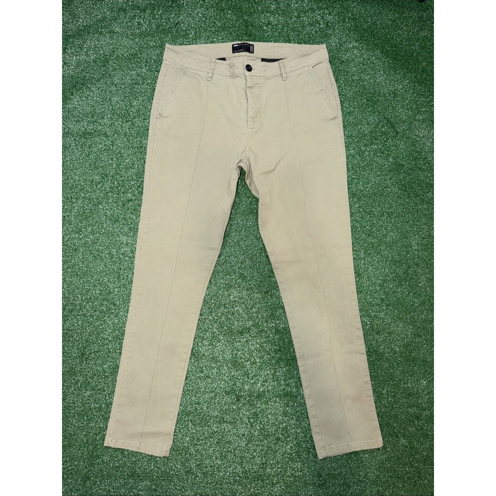 ASOS DESIGN Slim Fit Khaki Chino Pants Men's Size 34‎ Green Casual